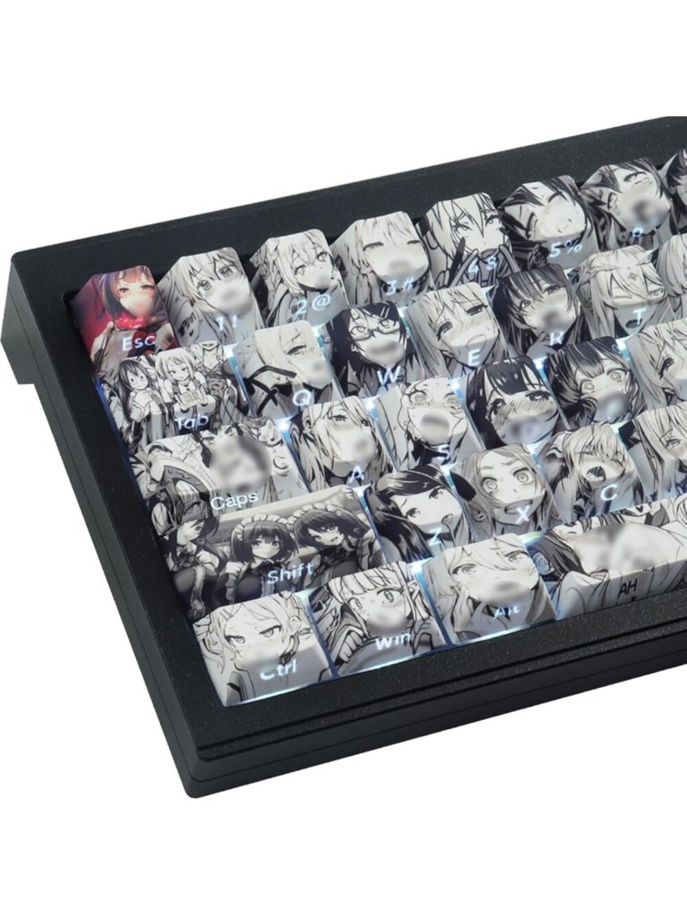Custom Anime Keycap Set - Japanese Side Print Keycaps for Mechanical Keyboards